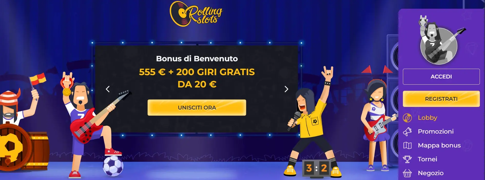 Rolling Slots recensione